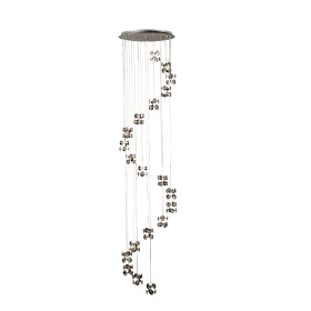 Nico Crystal Ceiling Lights Diyas Multiple Crystal Pendants Nico Crystal Ceiling Lights Diyas Multiple Crystal Pendants